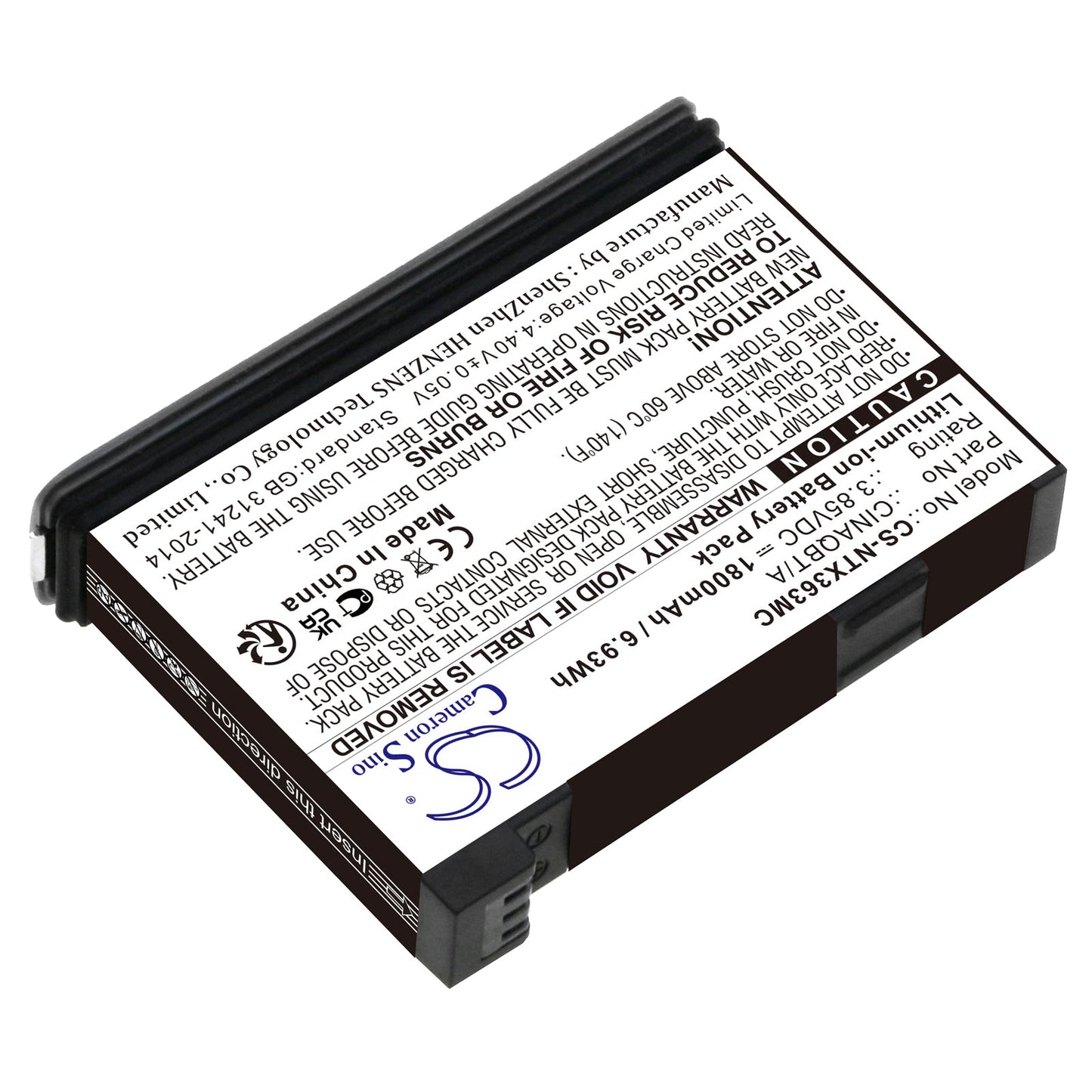 Replacement Battery for Insta360  One X3 – Camera – 1800mAh / 6.93Wh / 3.85V