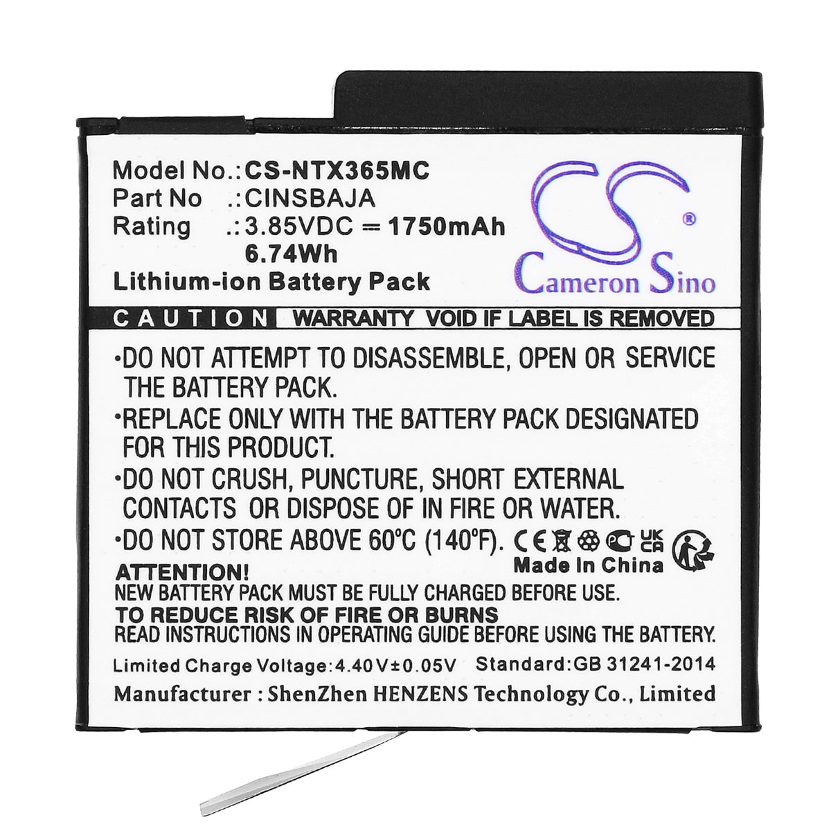 Replacement Battery for Insta360 Ace – Camera – 1750mAh / 3.85V