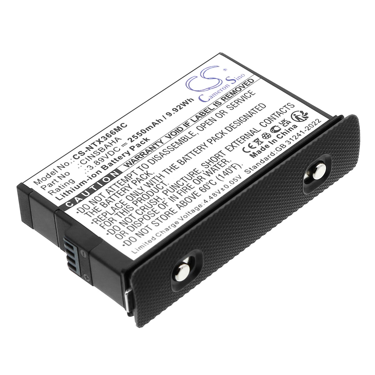 Replacement Battery for Insta360 One X5 – Camera – 2550mAh / 3.89V