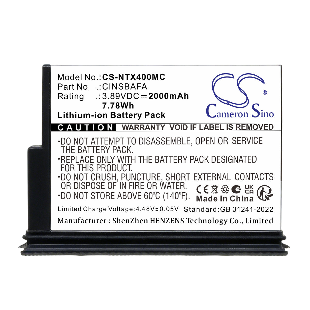 Replacement Battery for Insta360 X4 Air – Camera – 2000mAh / 3.89V