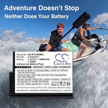 Replacement Battery for Insta360 X4 Air – Camera – 2000mAh / 3.89V