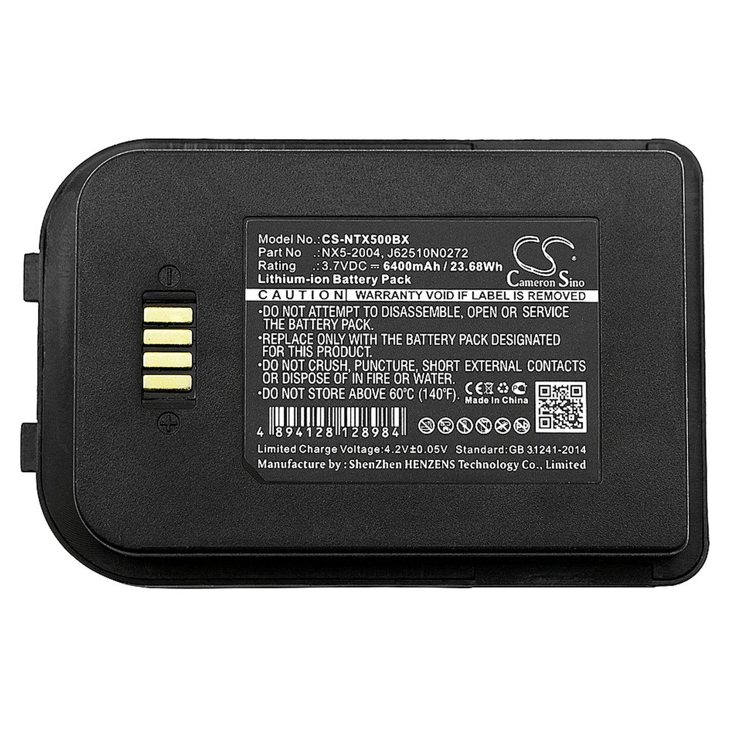 Replacement Battery for HandHeld | BlueBird | Nautiz Nautiz X5 eTicket – Barcode Scanner – 6400mAh / 3.7V - image 3