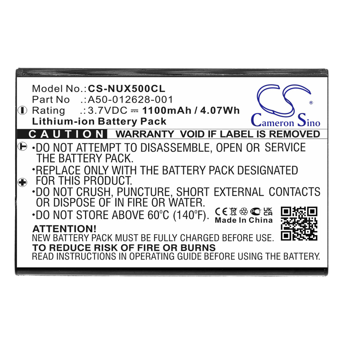 Replacement Battery for NEC DT330 – Cordless Phone – 1100mAh / 3.7V