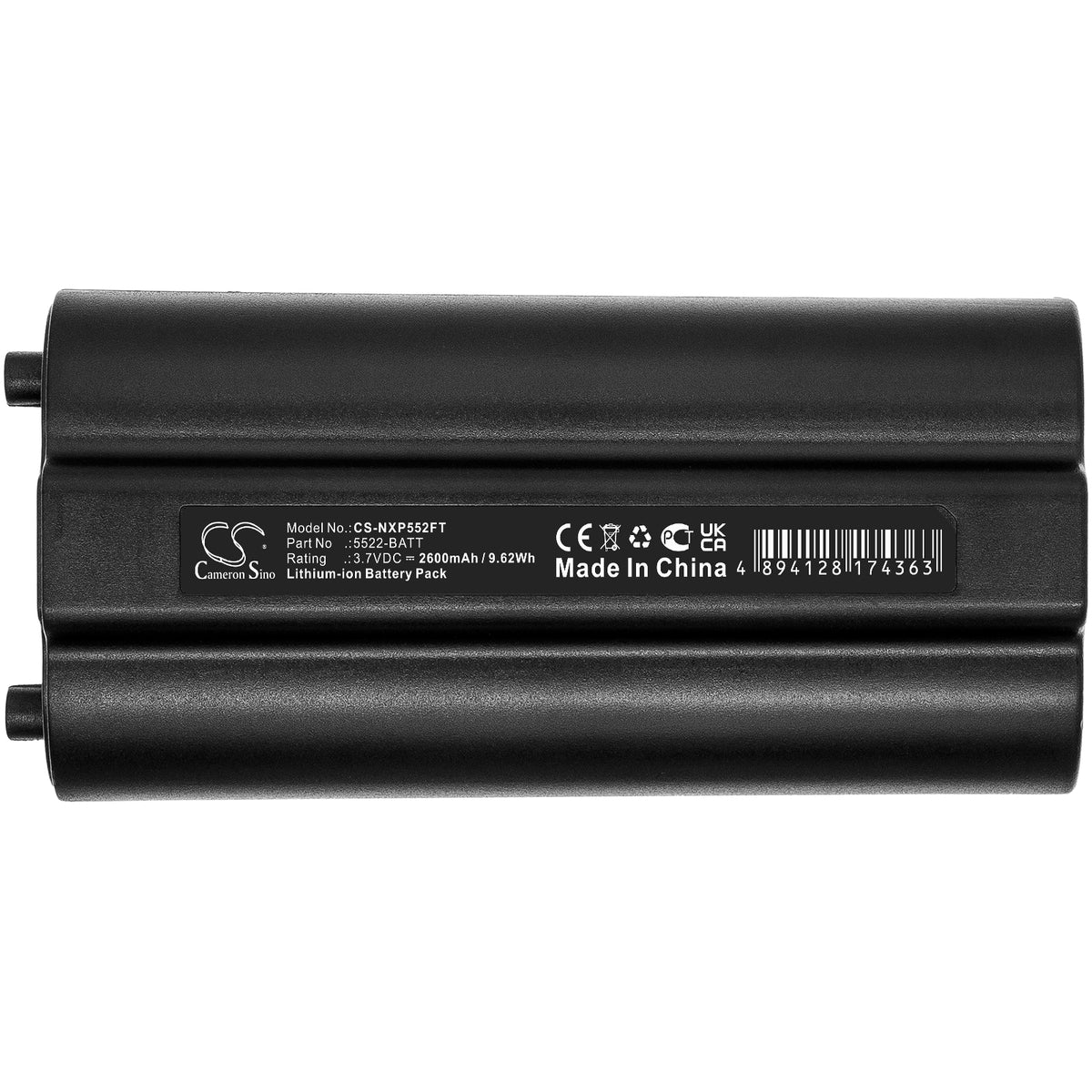 Replacement Battery for Nightstick XPR-5522GMX – Flashlight – 2600mAh / 3.7V
