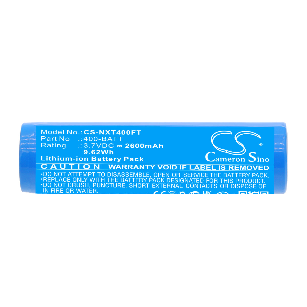 Replacement Battery for Nightstick TAC-400 – Flashlight – 2600mAh / 3.7V