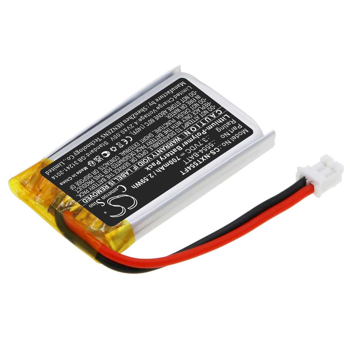 Replacement Battery for Nightstick XPR-5554G Headlamp – Flashlight – 700mAh / 3.7V