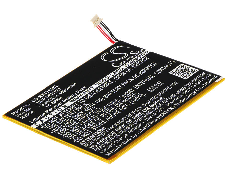 Replacement Battery for Nextbook NX785QC8G – Tablet – 4000mAh / 3.8V - image 1