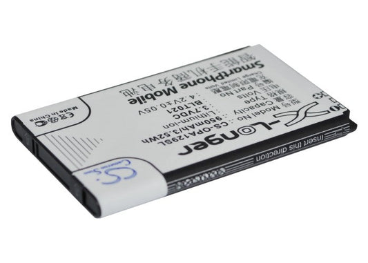 Replacement Battery for OPPO  A129 – Mobile, SmartPhone – 950mAh/3.52Wh / 3.7V