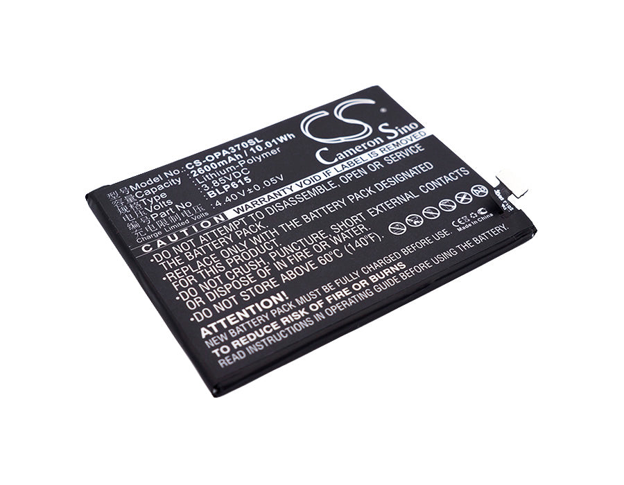 Replacement Battery for Oppo A37 – Mobile, SmartPhone – 2600mAh / 3.85V - image 1