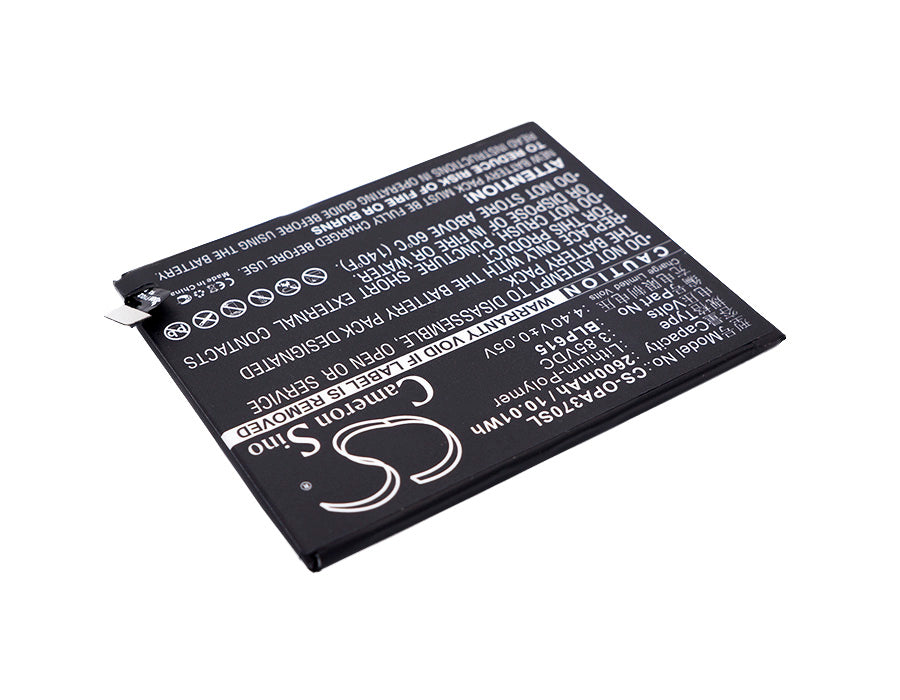 Replacement Battery for OPPO  A37 – Mobile, SmartPhone – 2600mAh / 10.01Wh / 3.85V