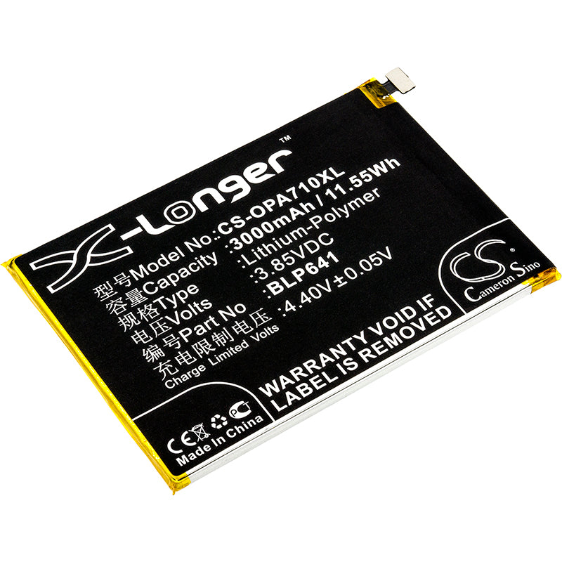 Replacement Battery for Oppo A71 – Mobile, SmartPhone – 3000mAh / 3.85V - image 1