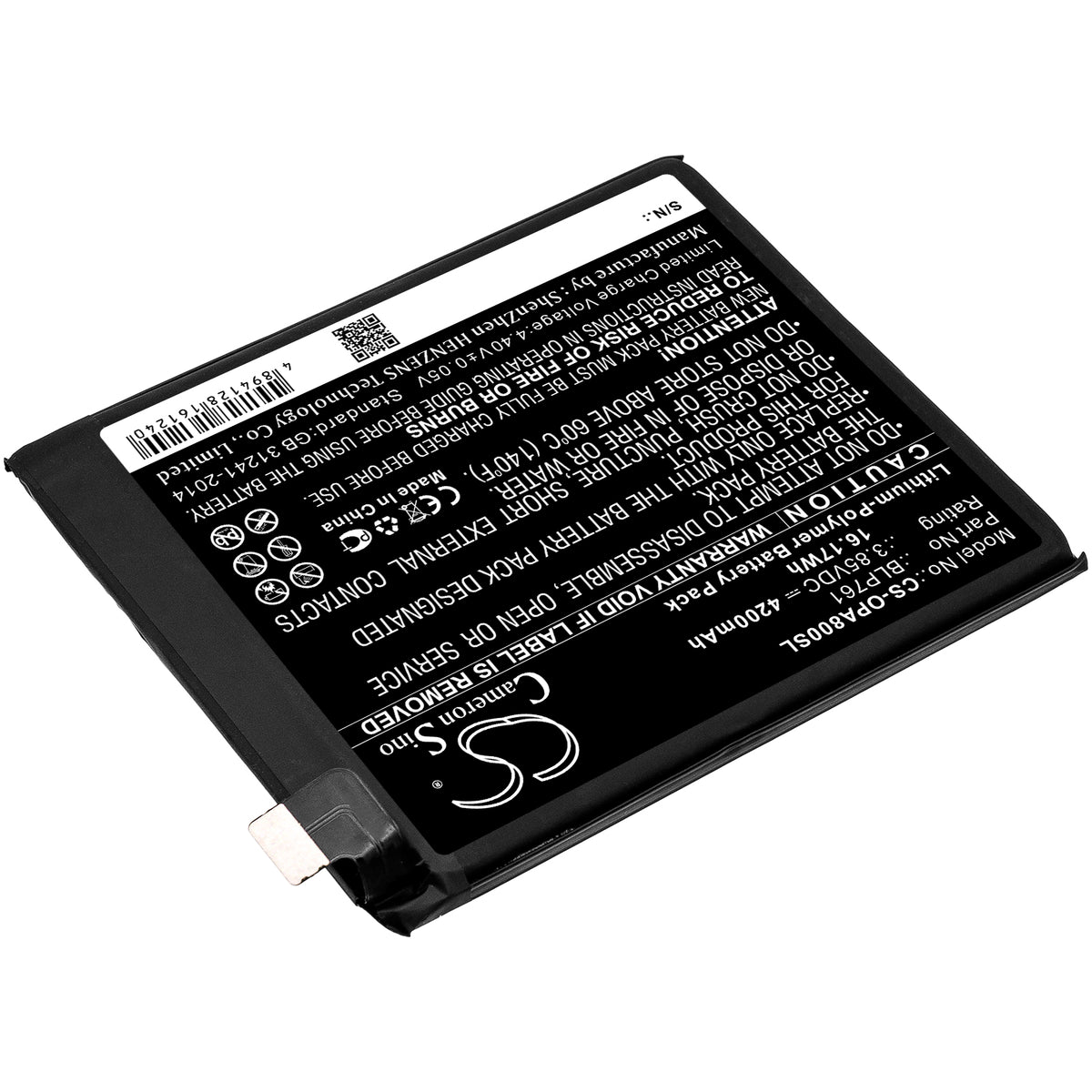 Replacement Battery for OnePlus 8 5G – Mobile, SmartPhone – 4200mAh / 3.85V