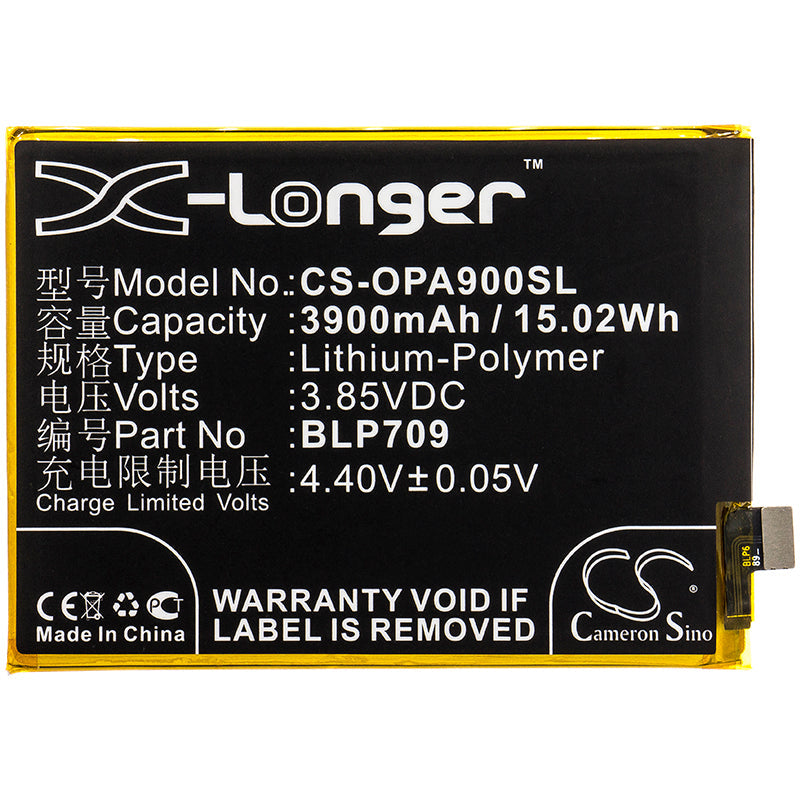 Replacement Battery for OPPO  1911 – Mobile, SmartPhone – 3900mAh / 15.02Wh / 3.85V