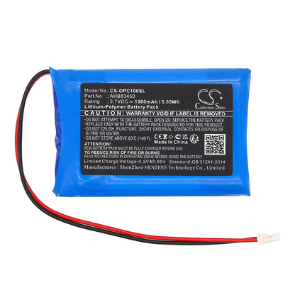 Replacement Battery for Opus Click – Media Player – 1500mAh / 3.7V