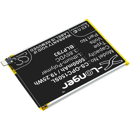Replacement Battery for OPPO  Realme C12 – Mobile, SmartPhone – 5000mAh / 19.25Wh / 3.85V