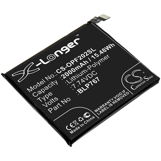 Replacement Battery for Oppo Find X2 Pro – Mobile, SmartPhone – 2000mAh / 7.74V - image 1