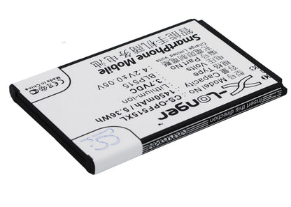 Replacement Battery for OPPO  F15 – Mobile, SmartPhone – 1450mAh / 5.36Wh / 3.7V