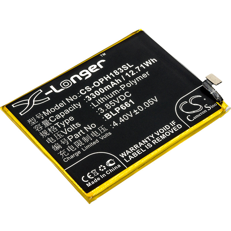 Replacement Battery for Oppo A3 – Mobile, SmartPhone – 3300mAh / 3.85V - image 1