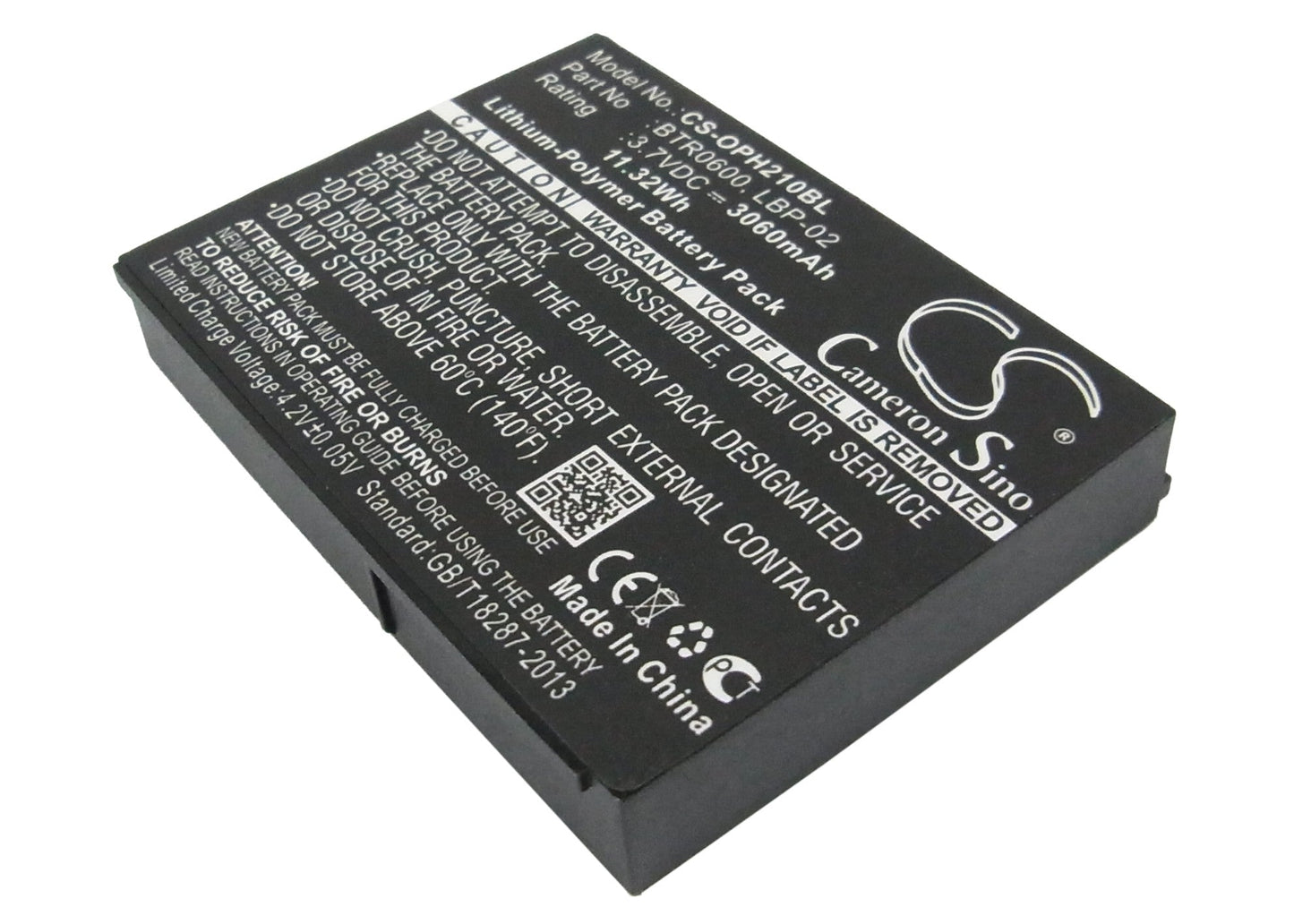 Replacement Battery for Opticon  H21 – Barcode Scanner – 3060mAh / 11.32Wh / 3.7V
