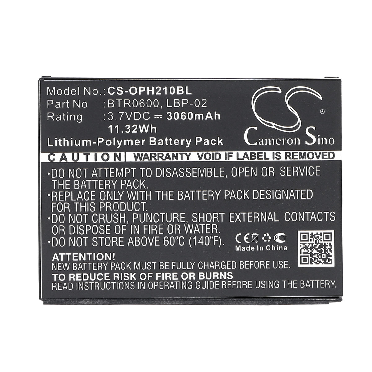 Replacement Battery for Opticon H21 – Barcode Scanner – 3060mAh / 3.7V
