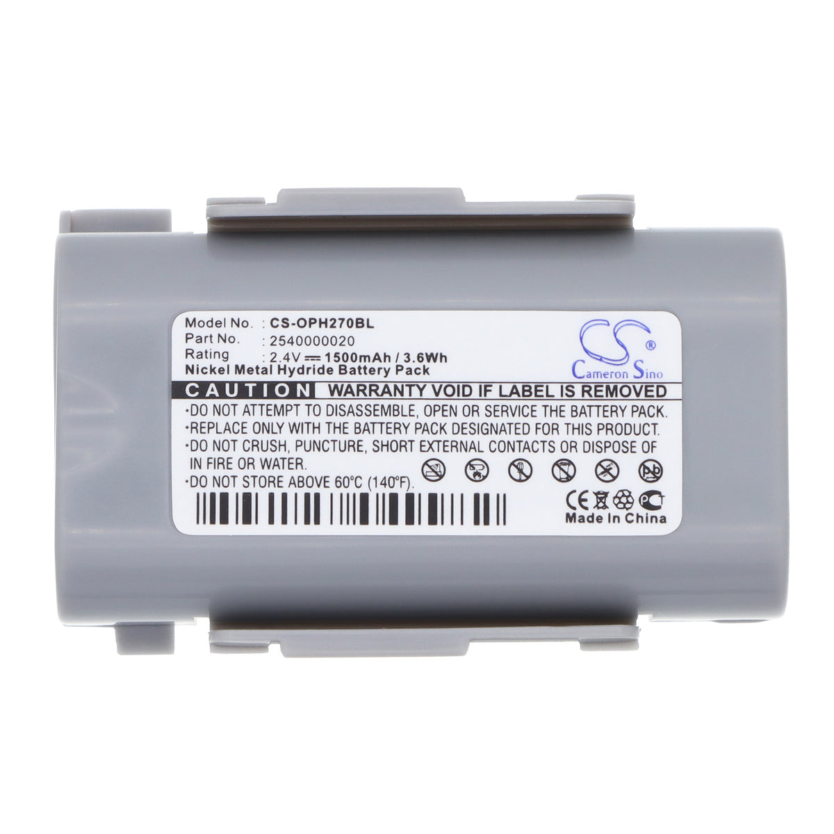 Replacement Battery for Opticon PHL-2700 – Barcode Scanner – 1500mAh / 2.4V