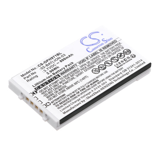 Replacement Battery for Opticon OPL-9700 – Barcode Scanner – 800mAh / 3.7V - image 1