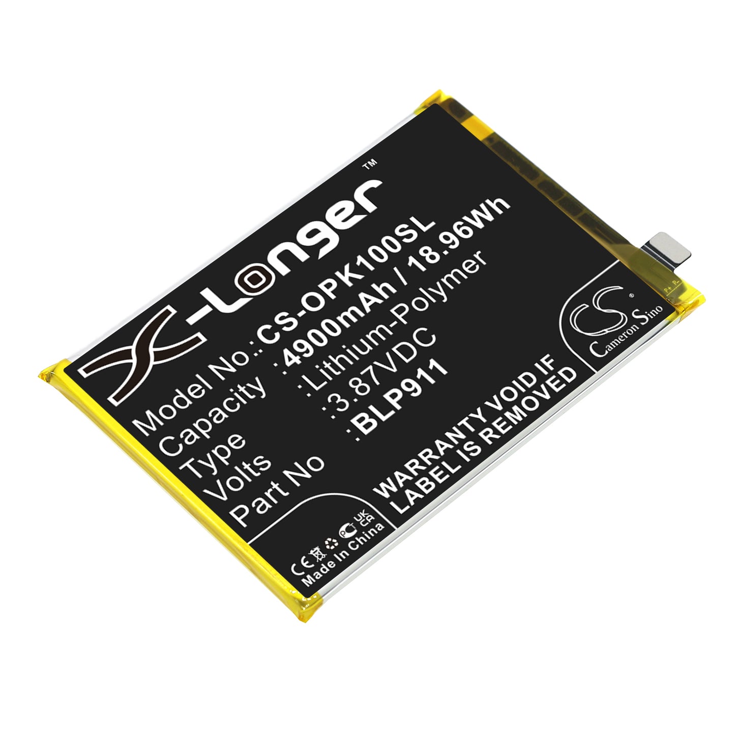 Replacement Battery for Oppo Realme V25 – Mobile, SmartPhone – 4900mAh / 3.87V - image 1
