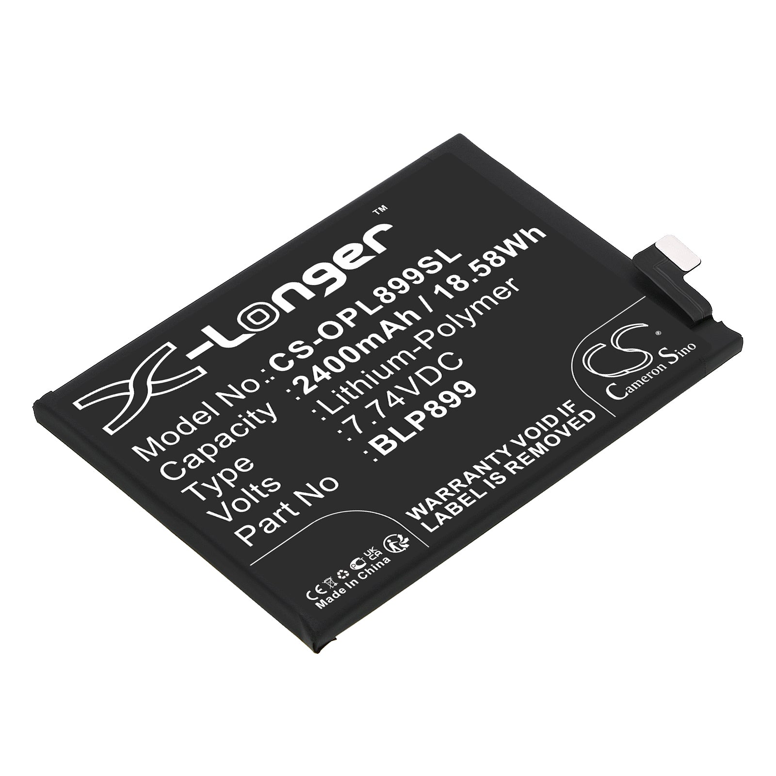 Replacement Battery for OnePlus 10 Pro – Mobile, SmartPhone – 2400mAh / 7.74V - image 1