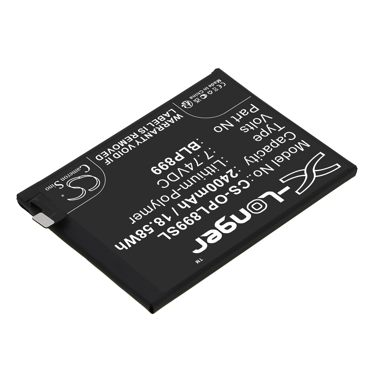Replacement Battery for OnePlus 10 Pro – Mobile, SmartPhone – 2400mAh / 7.74V