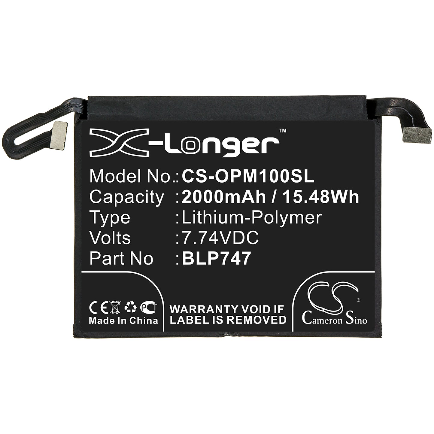 Replacement Battery for Oppo Reno ACE – Mobile, SmartPhone – 2000mAh / 7.74V - image 3