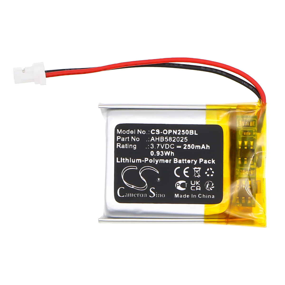 Replacement Battery for Opticon 15101 – Barcode Scanner – 250mAh / 3.7V