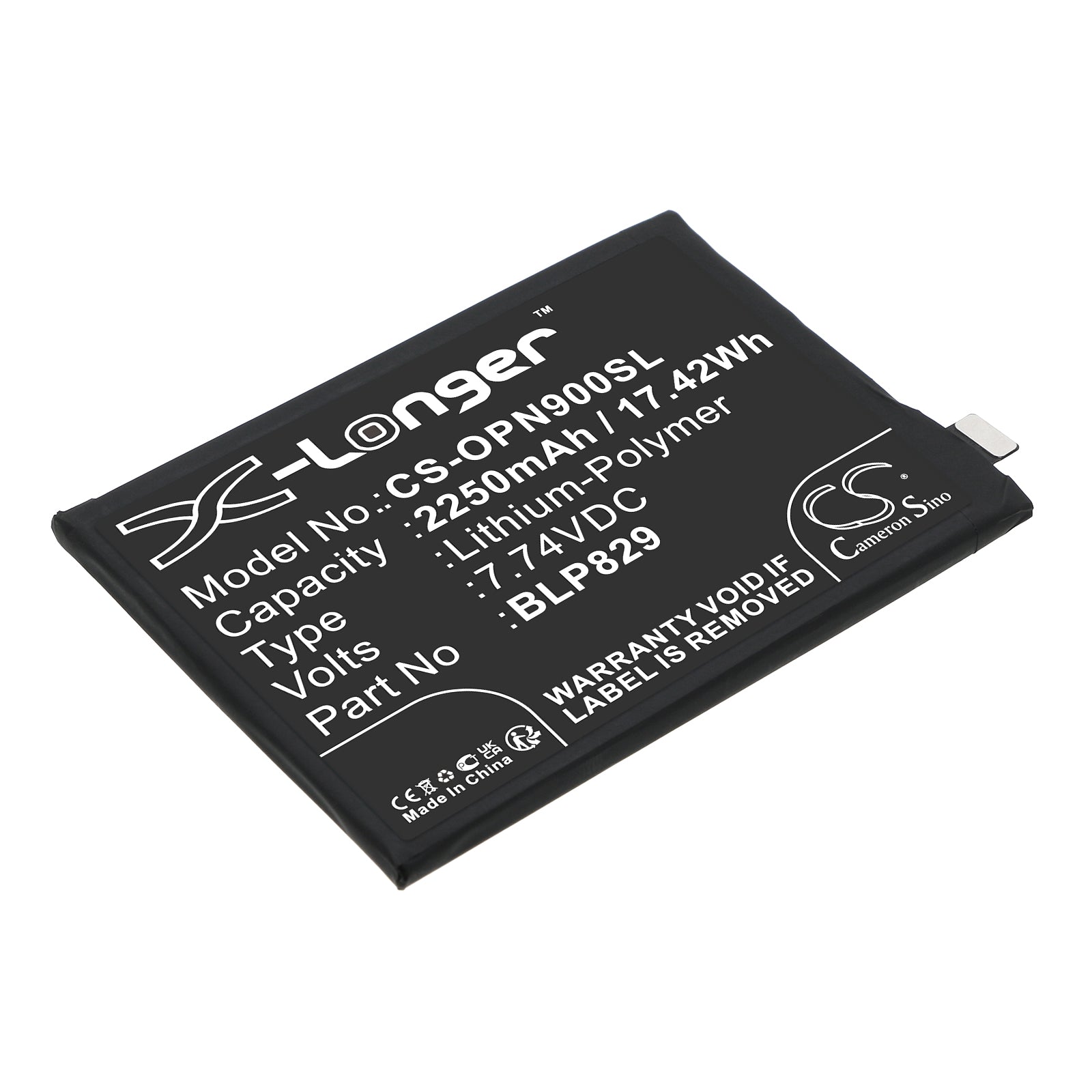 Replacement Battery for OnePlus 9 – Mobile, SmartPhone – 2250mAh / 7.74V - image 1