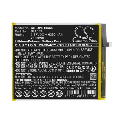 Replacement Battery for Oppo Realme pad mini – Tablet – 6200mAh / 3.87V - image 3