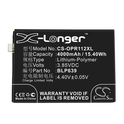 Replacement Battery for Oppo R11 Plus – Mobile, SmartPhone – 4000mAh / 3.85V - image 3