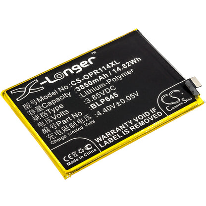 Replacement Battery for Oppo R11s Plus – Mobile, SmartPhone – 3850mAh / 3.85V - image 1