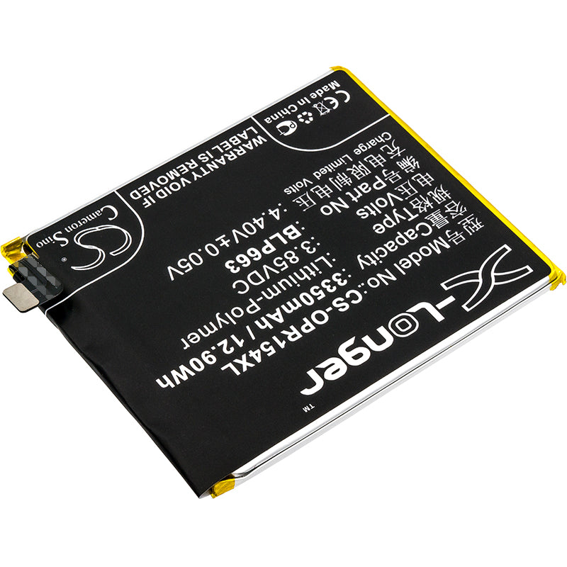 Replacement Battery for Oppo R15 – Mobile, SmartPhone – 3350mAh / 3.85V - image 2