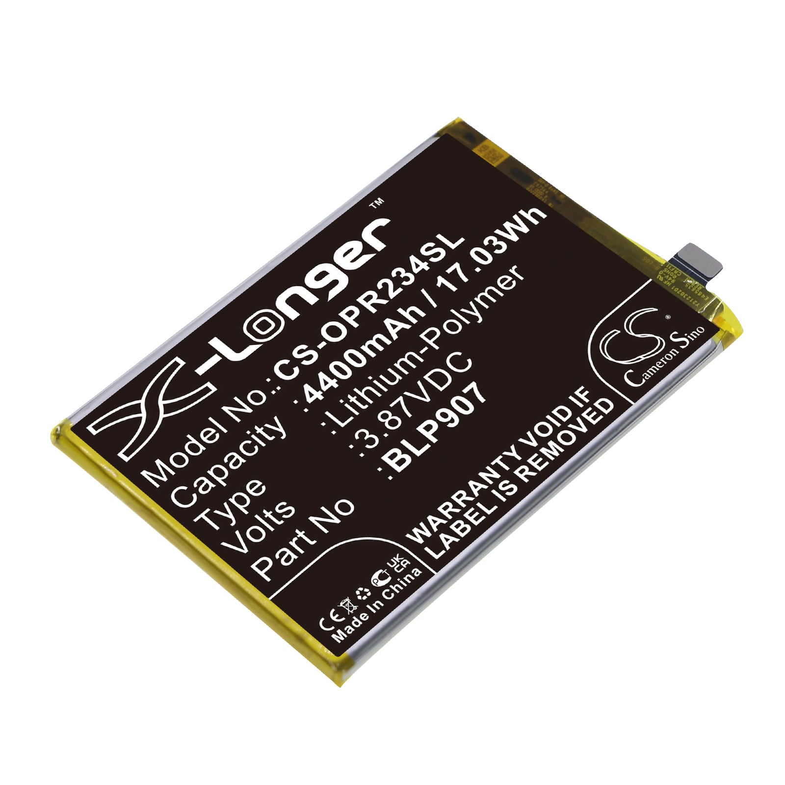 Replacement Battery for Oppo Reno7 Z 5G – Mobile, SmartPhone – 4400mAh / 3.87V - image 1