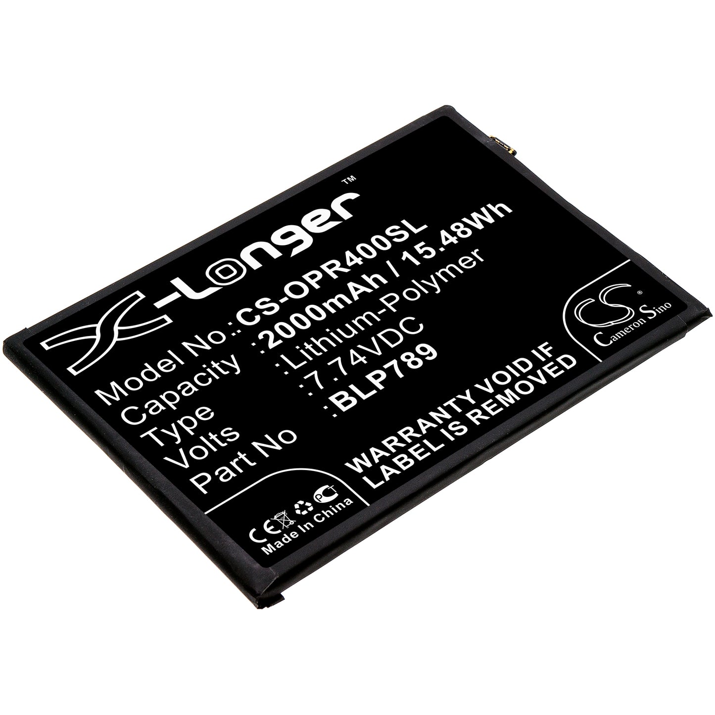 Replacement Battery for Oppo Reno 4 5G – Mobile, SmartPhone – 2000mAh / 7.74V - image 1