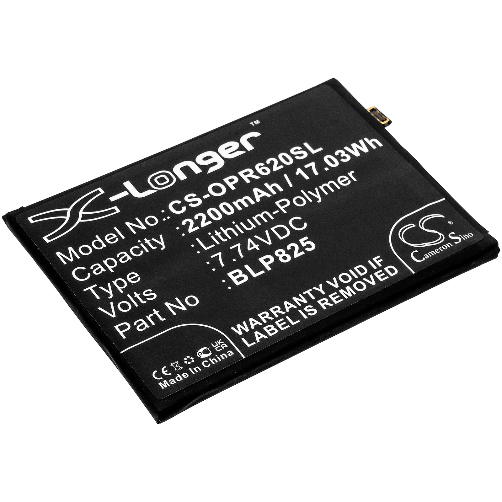 Replacement Battery for Oppo Reno6 Pro – Mobile, SmartPhone – 2200mAh / 7.74V - image 1