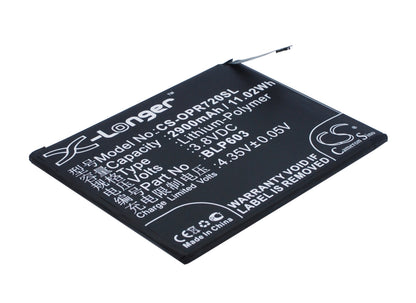 Replacement Battery for Oppo R7S – Mobile, SmartPhone – 2900mAh / 3.8V - image 1