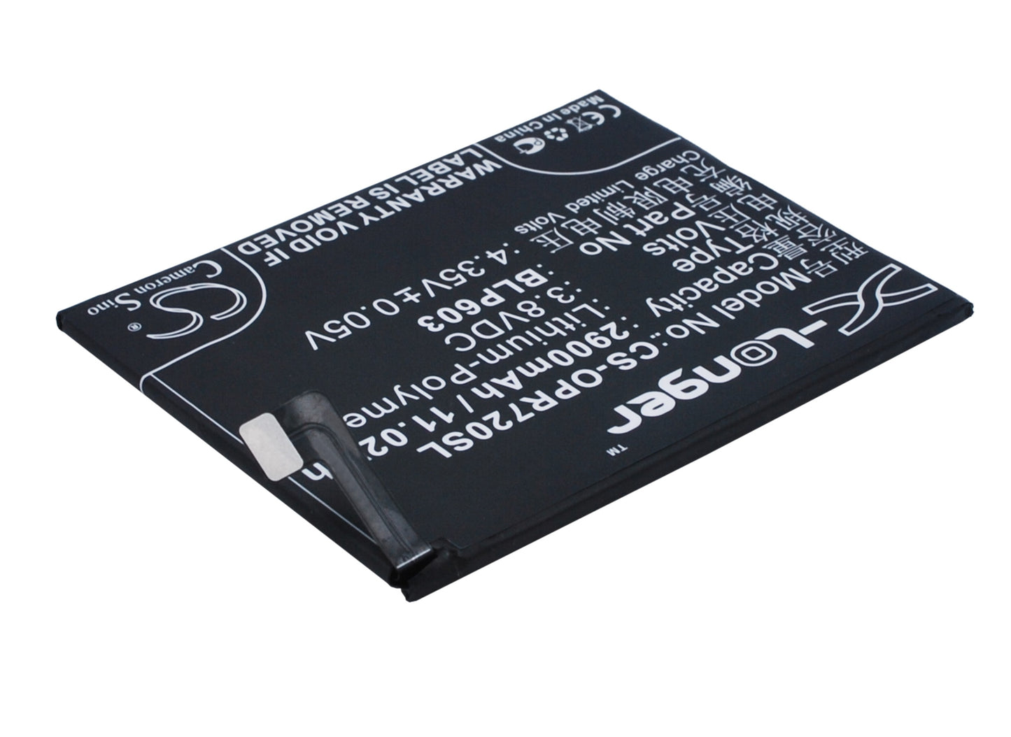 Replacement Battery for Oppo R7S – Mobile, SmartPhone – 2900mAh / 3.8V - image 2