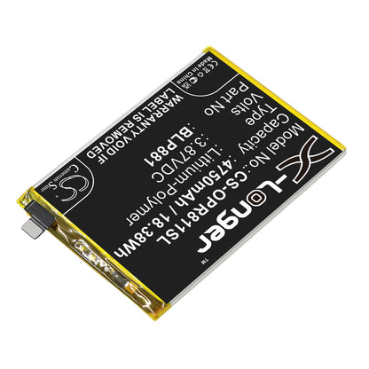 Replacement Battery for Oppo Reno 5K – Mobile, SmartPhone – 4750mAh / 3.87V