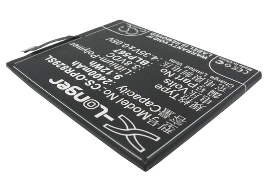 Replacement Battery for OPPO  R1 – Mobile, SmartPhone – 2400mAh / 9.12Wh / 3.8V
