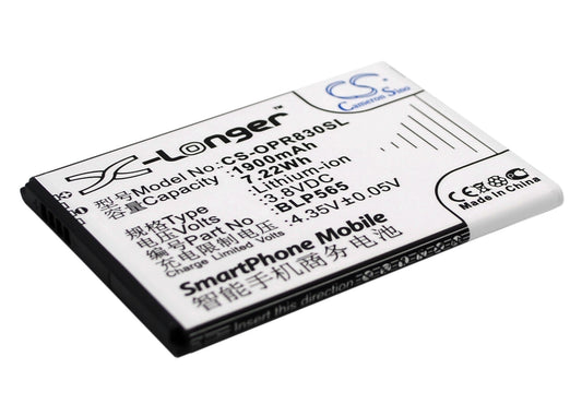 Replacement Battery for OPPO  Neo 4G – Mobile, SmartPhone – 1900mAh / 7.22Wh / 3.8V