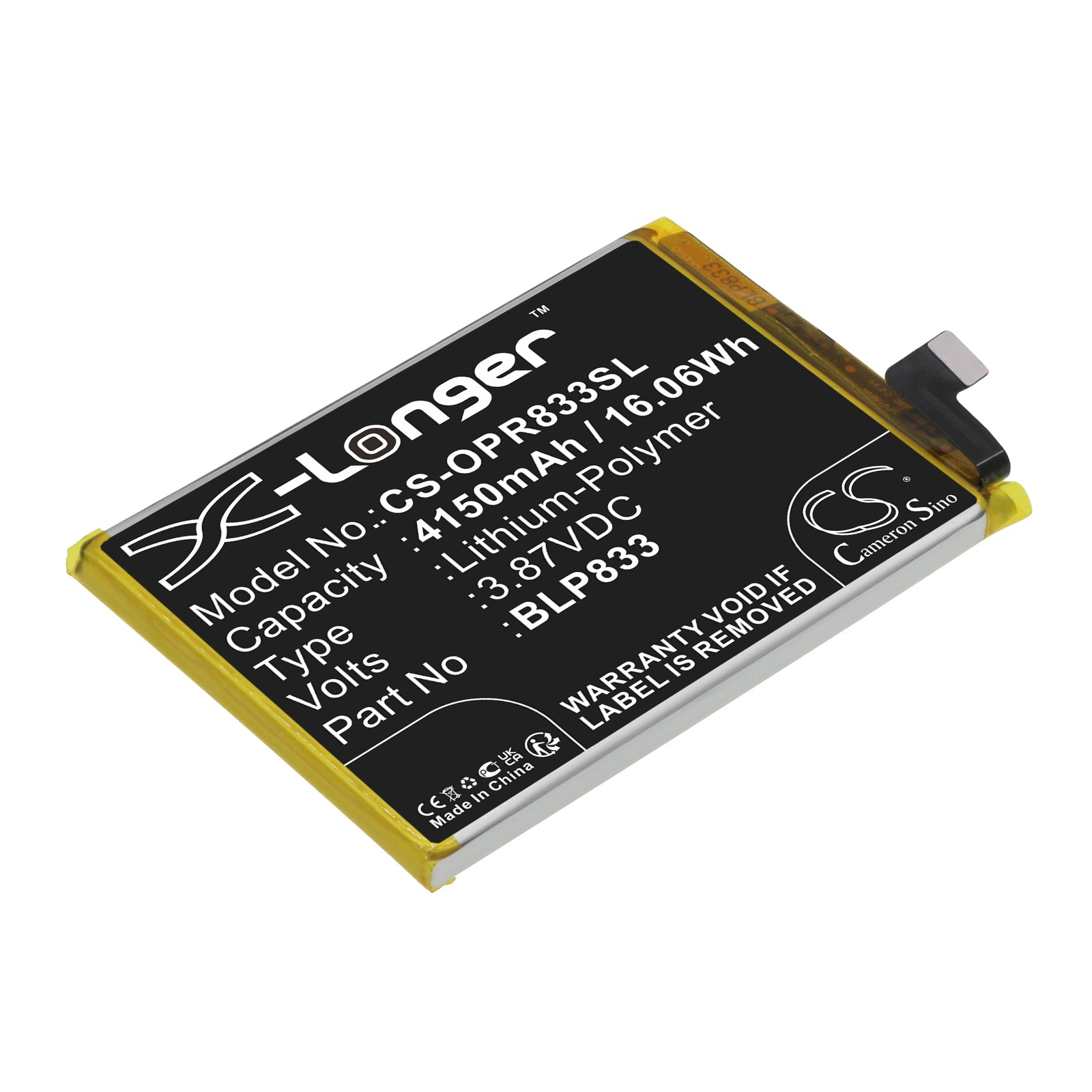 Replacement Battery for Oppo Realme V15 5G – Mobile, SmartPhone – 4150mAh / 3.87V - image 1