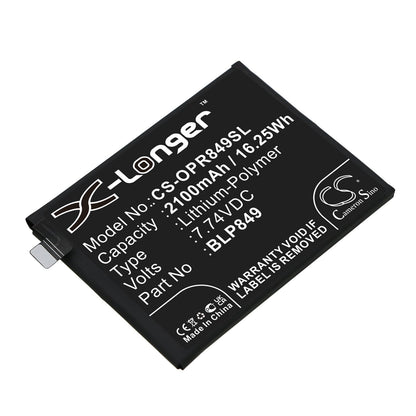 Replacement Battery for OPPO  Realme GT – Mobile, SmartPhone – 2100mAh / 16.25Wh / 7.74V