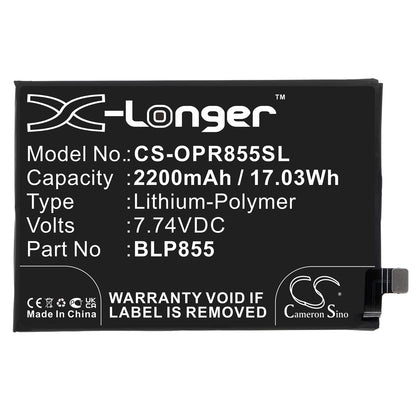 Replacement Battery for Oppo Reno6 Pro 5G – Mobile, SmartPhone – 2200mAh / 7.74V