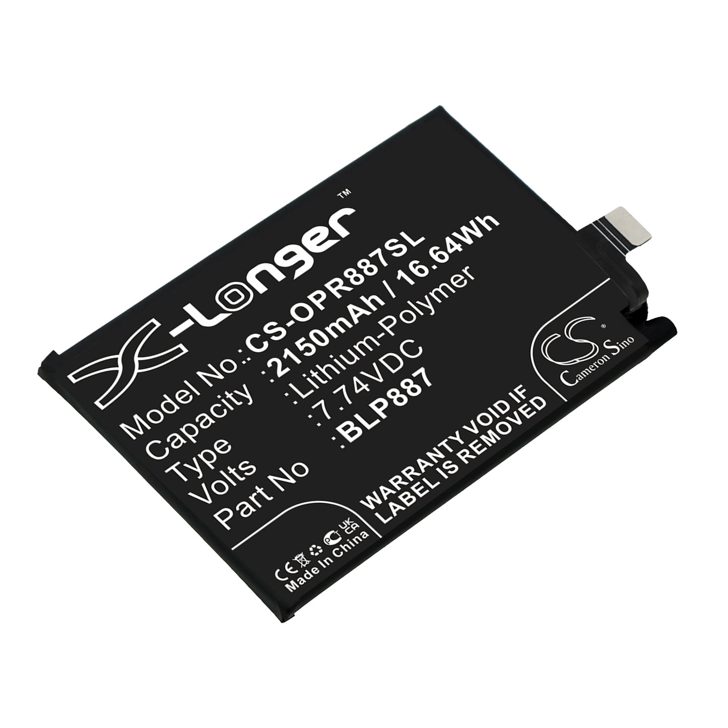 Replacement Battery for Oppo Realme GT Neo 2 – Mobile, SmartPhone – 2150mAh / 7.74V - image 1