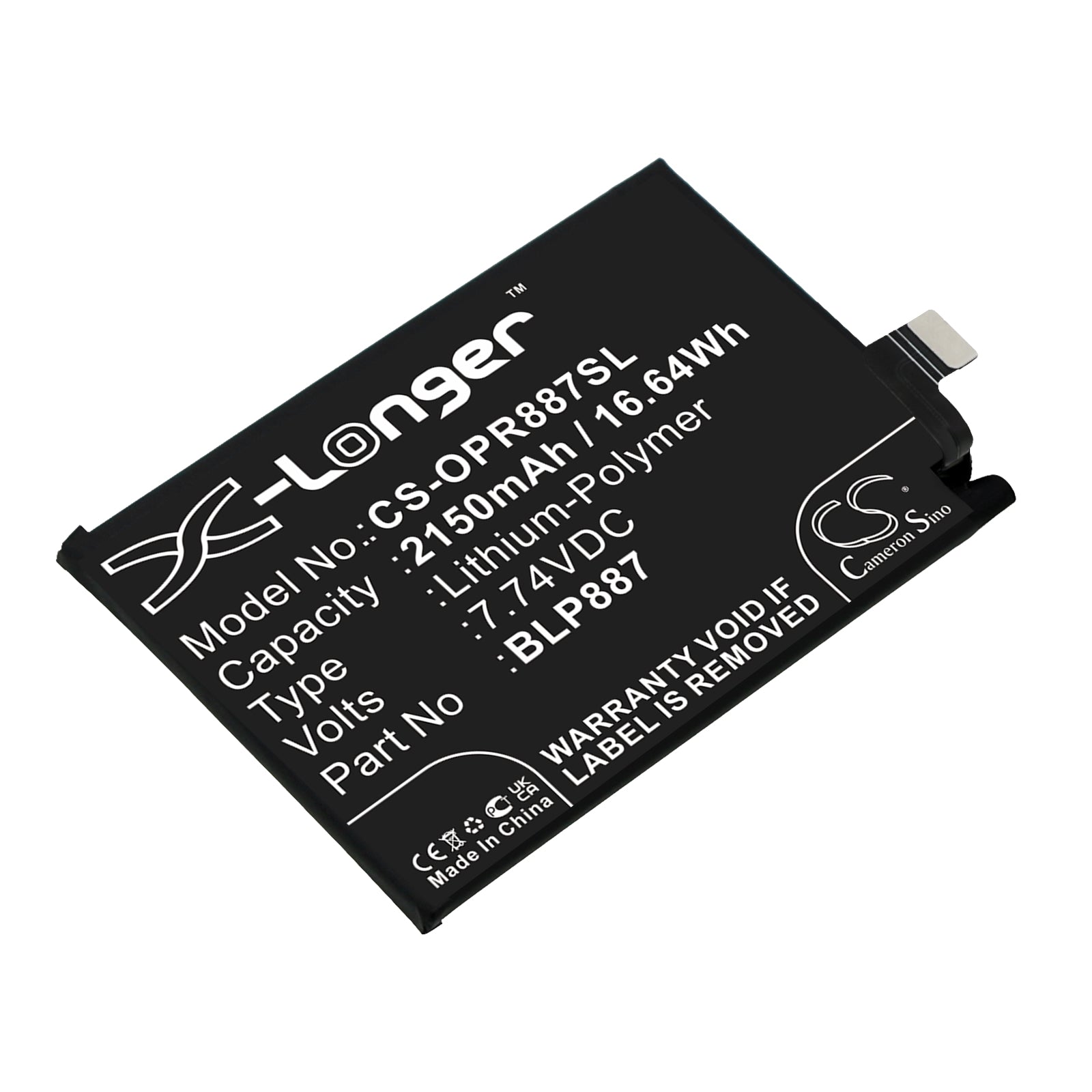Replacement Battery for Oppo Realme GT Neo 2 – Mobile, SmartPhone – 2150mAh / 7.74V - image 1