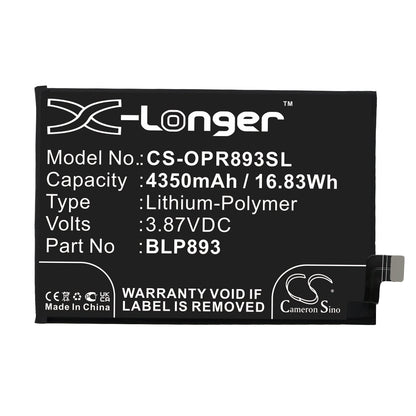 Replacement Battery for OPPO  Realme GT Neo 2 – Mobile, SmartPhone – 2150mAh / 16.64Wh / 7.74V